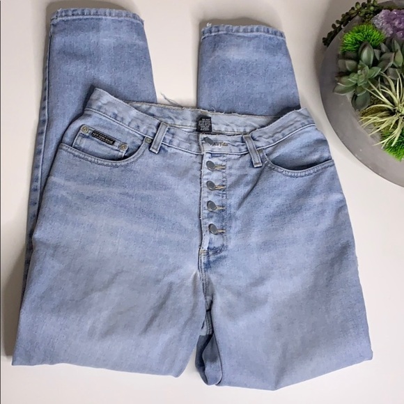 New York & Co Jeans Light Wash High Waist mom Jeans women’s size 10 vintage - Picture 1 of 8